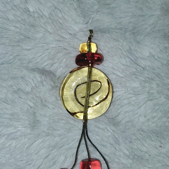 Art to Wear Wire and Bead Pendant - Picture 5 of 8
